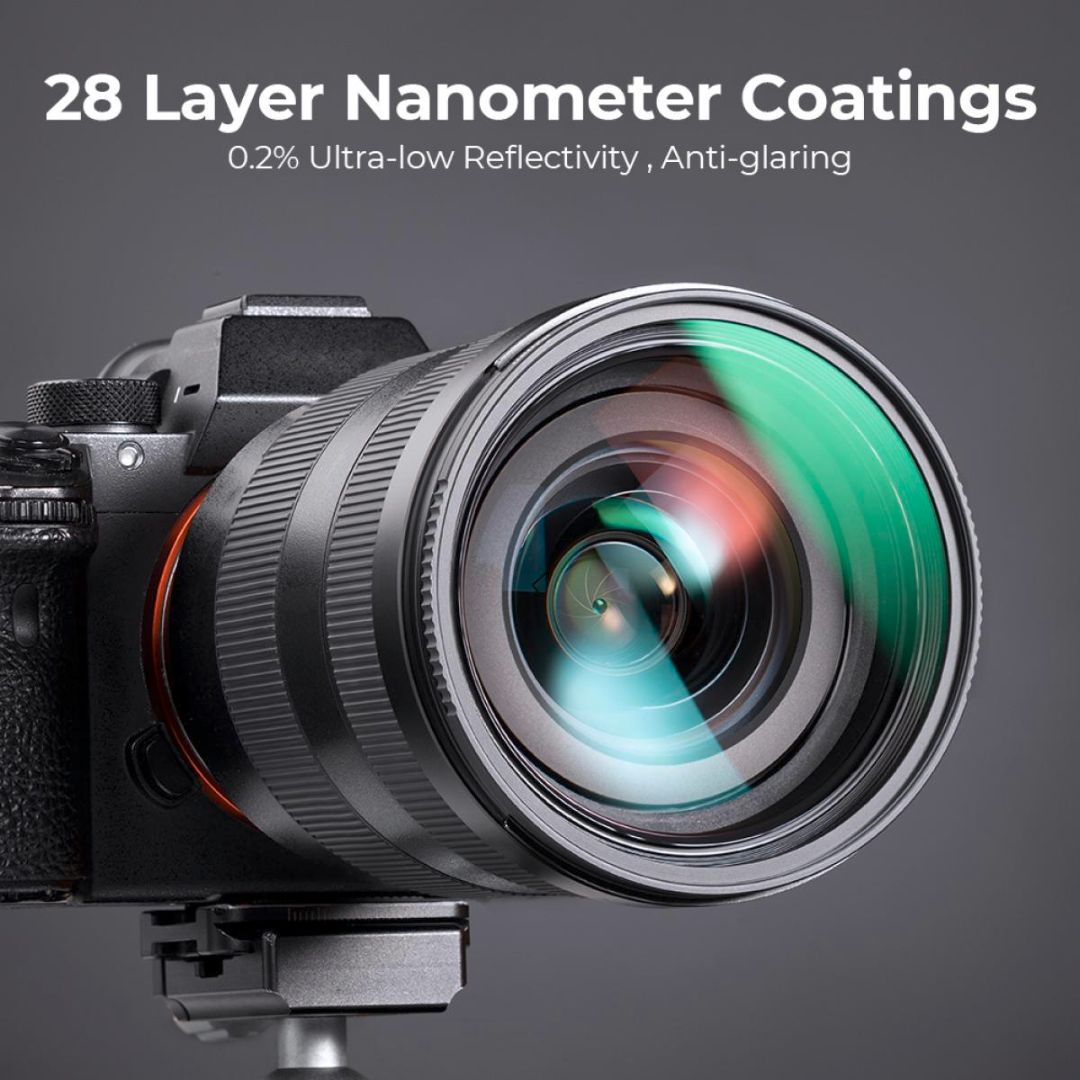 K&F Concept 58mm MCUV Filter Multi-Layer Coatings HD/Hydrophobic/Scratch Resistant/Ultra-Slim Nano-X Series KF01.967 - 6